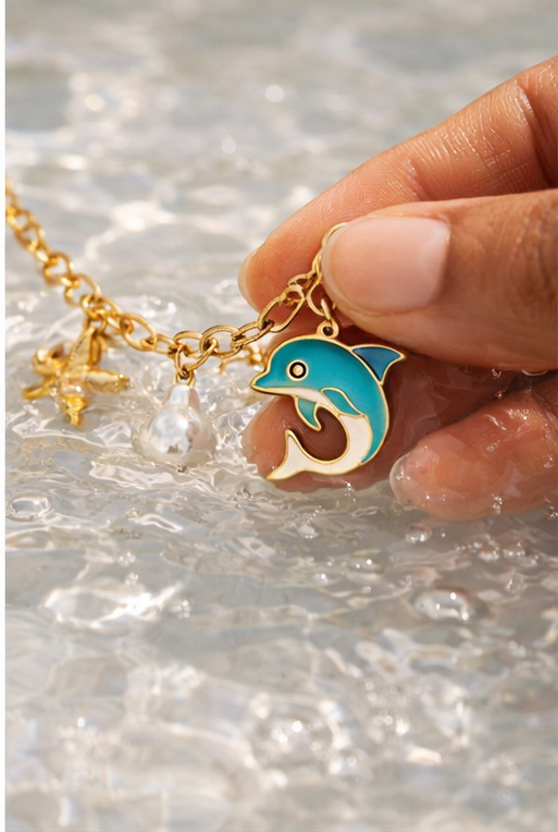Beach Charm Necklace | Anti Tarnish