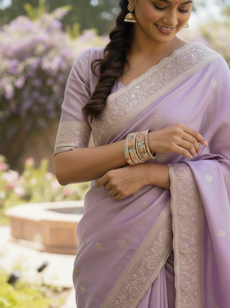 Multicolor Diamond Studded Chudis