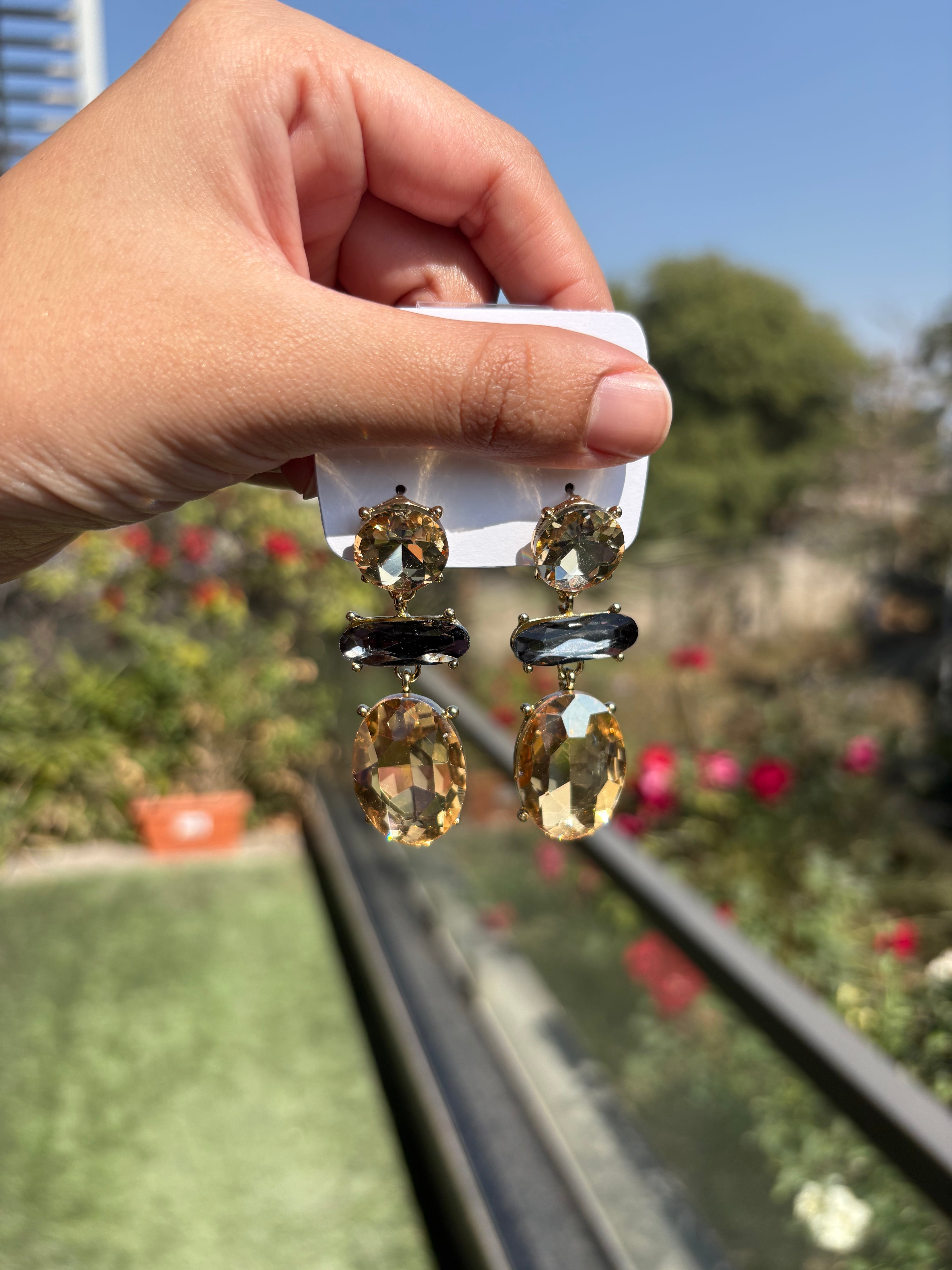 Crystal Drops Earrings