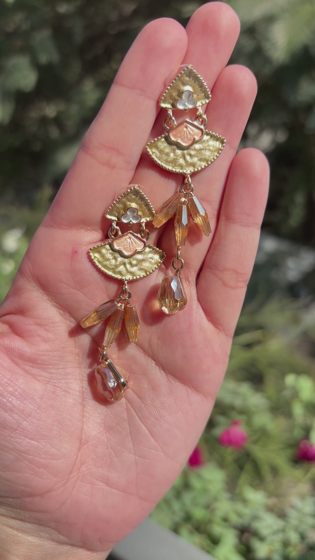 Monstera Muse Drops| Gold | Anti Tarnish