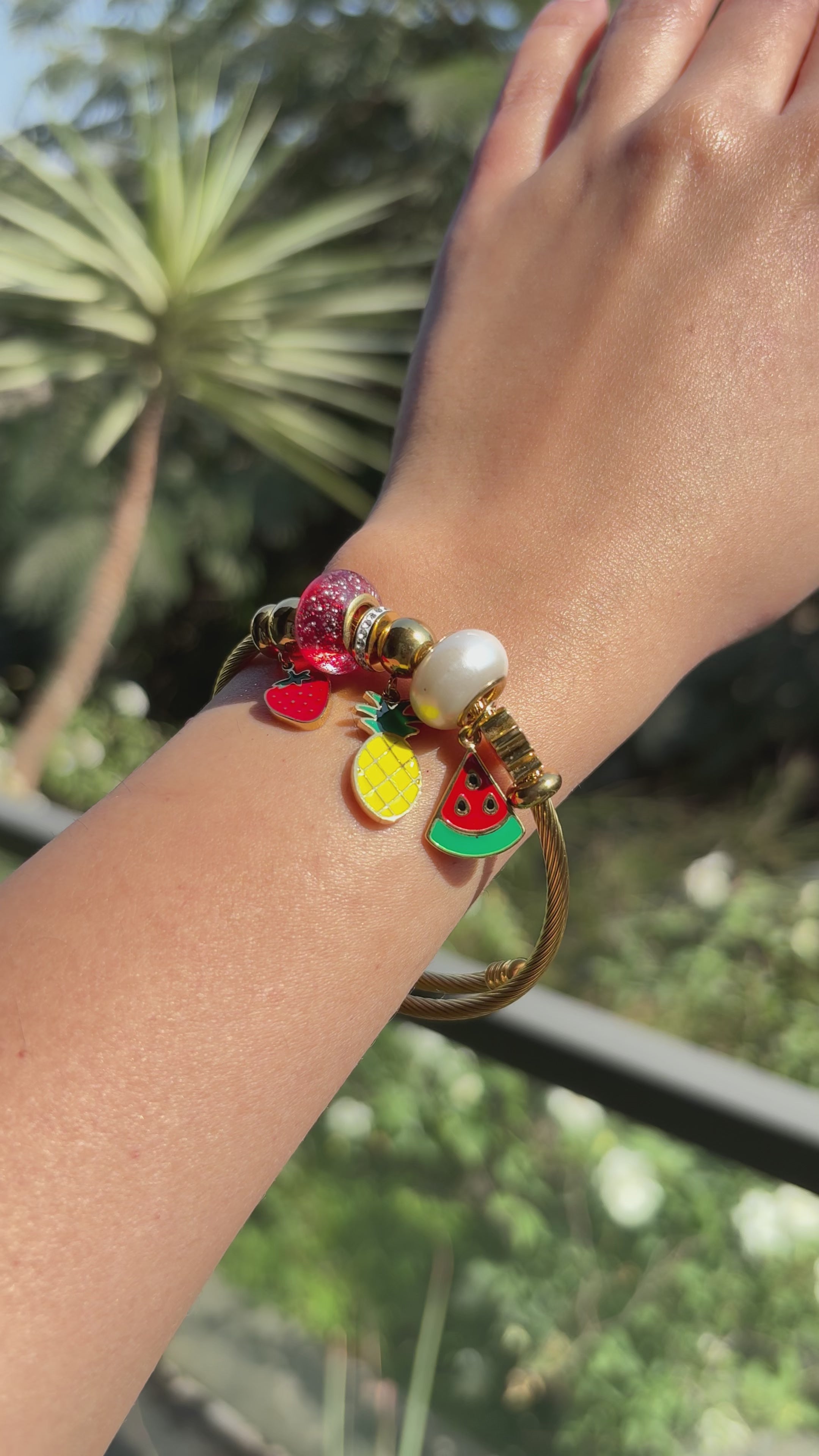 Fruit Charm Bracelet | Gold | Anti Tarnsih
